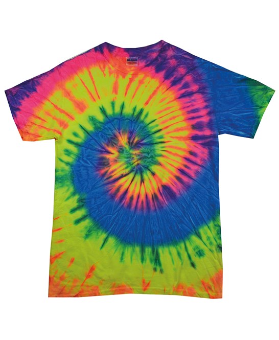 Neon Rainbow Tie-Dye T-Shirt